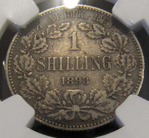 1893 Shilling VF20 - Scarcest ZAR Shilling - Start @ R1 !!!!