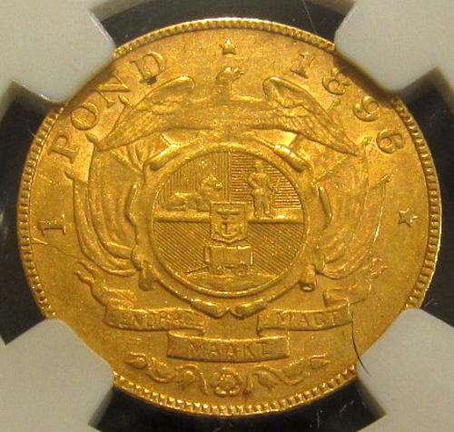 1896 Pond- NGC graded AU58 - Scarce and Lustrous !! - Start @ R1 !!!!
