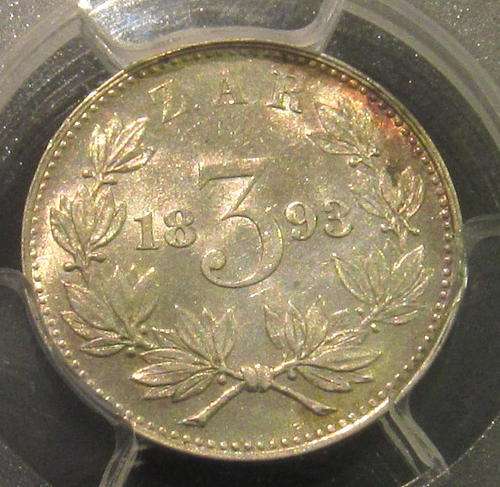 1893 Threepence AU details - Start @ R1 !!!!