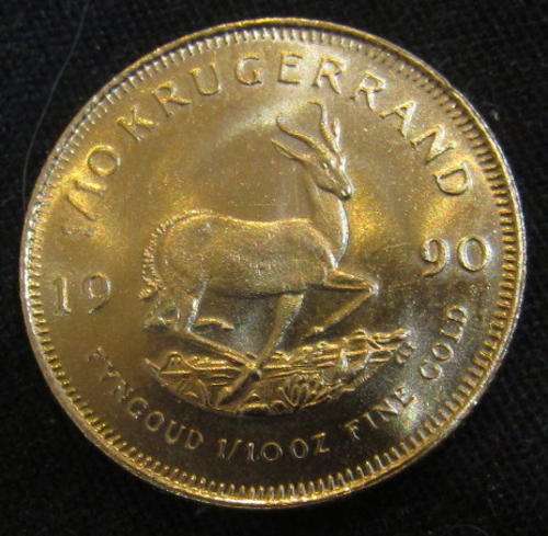 1990 Krugerrand One Tenth Ounce - Start @ R1 !!