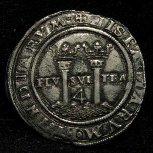 First Mexican Coin 1542-55- Four Reale - ex Wreck of Santiago- 1585 - Bassas da India