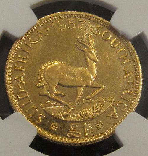 1957 Pound Proof 65 Cameo - Mintage 560 - Start @ R1 !!!