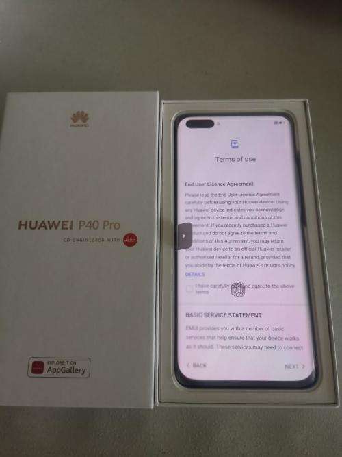 New Huawei P40 Pro 5G 256gb Deep Blue - DUAL SIM