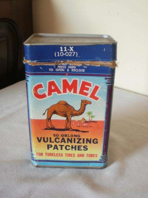 CAMEL VULCANIZING PATCHES FOR TUBELESS TIRES & TUBES TIN