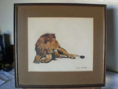 LION SIGNED BY 'SHANE MUNDSK"