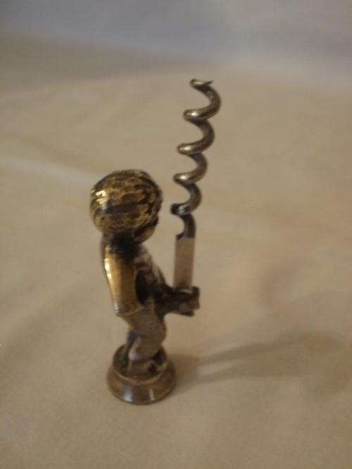 BRASS CORK SCREW OF A LITTLE BOY