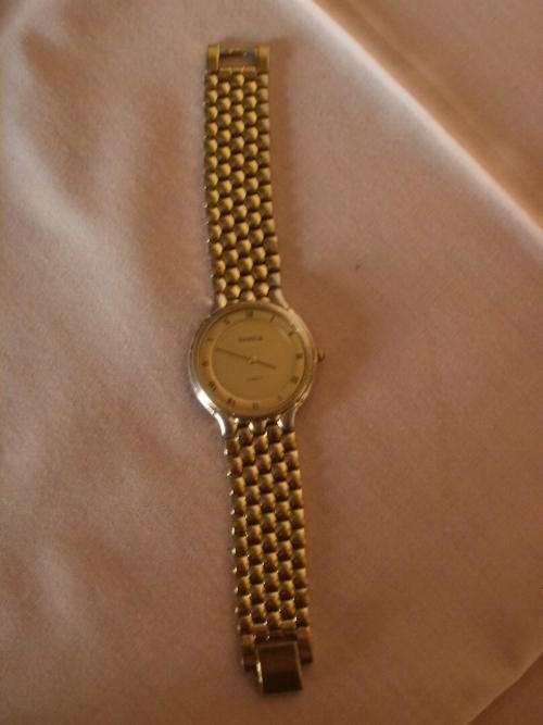 MEN'S SENATOR GOLD TONE SMQ WATCH
