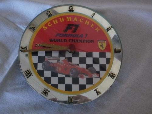SCHUMACHER FORMULA 1 WORLD CHAMPION CLOCK