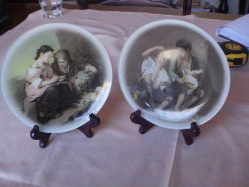 TWO LOVELY PLATE'S