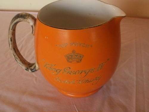 TOP NOTCH, KING GEORGE IV, SCOTCH WHISKEY WATER JUG