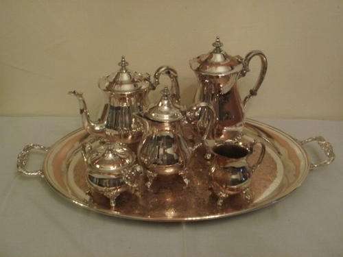****year end clearance***6 PIECE EMESS SILVERPLATED TEA SET