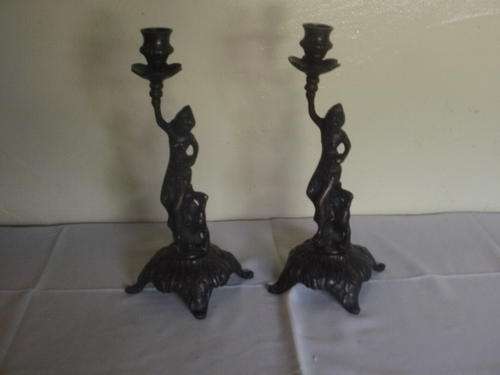 *** WEEKEND SPECIAL*** STUNNING PAIR OF BRONZE CANDLESTICK'S