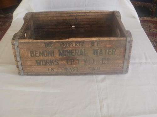 THE PROPERTY OF BENONI MINERAL WATER WORKS (PTY) LTD - CRATE