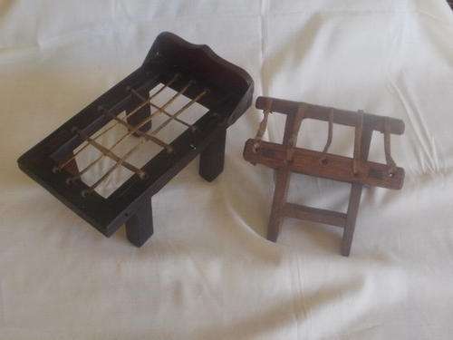 RIEMPIES TOY TREK BED & FOLD UP CHAIR, COULD BE BOER WAR?