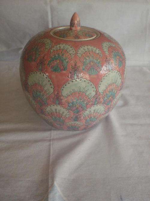 LARGE PINK GINGER JAR