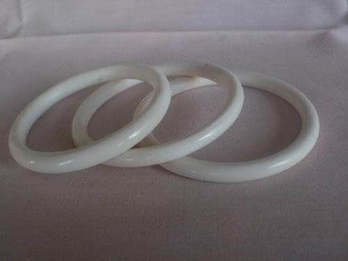 THREE IVORY BANGLES