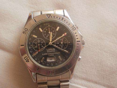 Men s Watches MENS LORUS QUARTZ ALARM CHRONOGRAPH TIMER WATCH was sold for 230.00 on 27 Nov at 20 32 by Stinkhout in Johannesburg ID 120771363