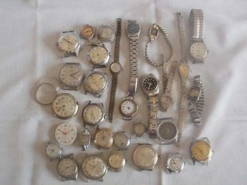 LADIES & MENS WATCHES FOR SPARES. SOME ARE REPAIRABLE