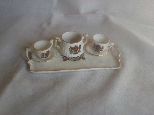 PARTLY  6 PIECE MINIATURE GEMMA GOSSWARE TEASET