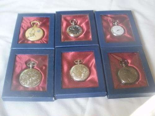 SIX QUARTZ POCKET WATCH (LOT 19)