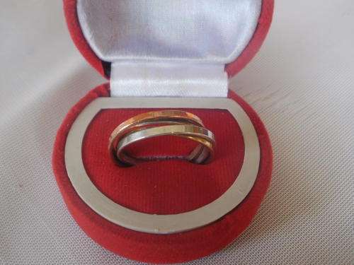 SILVER PUZZLE SPINNER/RUSSIAN RING