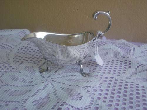 SILVER PLATED SAUCE BOAT
