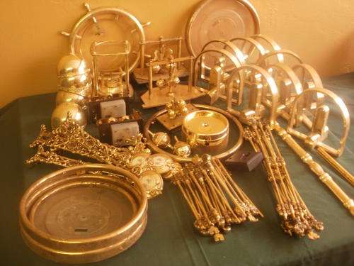 GOLD TONE CLOCK CASING SPARES