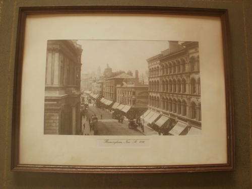 FRAMED PRINT " BIRMINGHAM, NEW ST 1896"