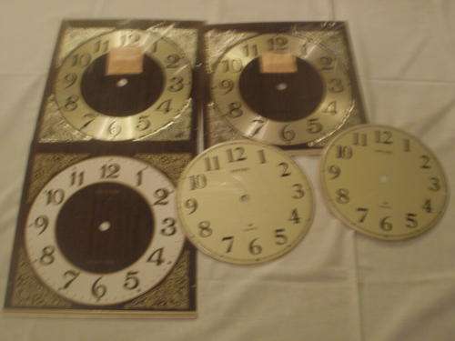 X3 RHYTHM CLOCK DIAL - BROWN & GOLD TONE & X2 ROUND GOLD TONE DIALS