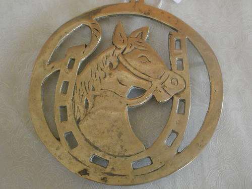 BRASS HORSE TRIVET