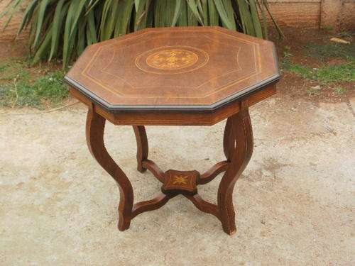 HEXAGONAL INLAID COFFEE TABLE
