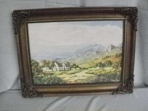 STUNNING VINTAGE FRAME WITH THINUS DE JONG PRINT