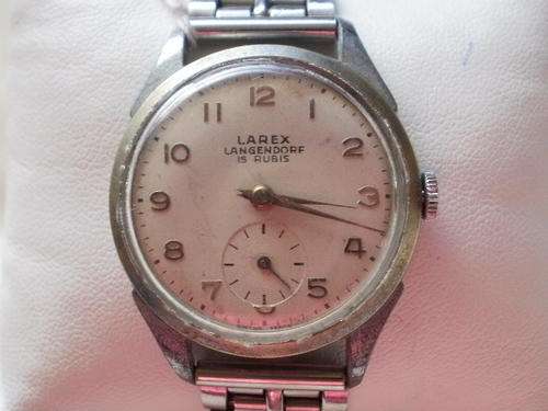 MEN'S LAREX LANGENDORF MECHANICAL WATCH, SWISS MADE  *** FREE SHIPPING***