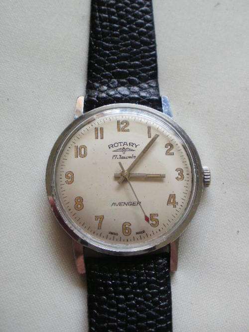 MEN'S ROTARY AVENGER, MECHANICAL WATCH, SWISS MADE   *** FREE SHIPPING***