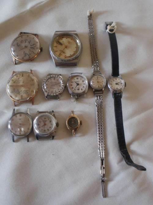 TEN WATCHES FOR REPAIRS OR SPARES