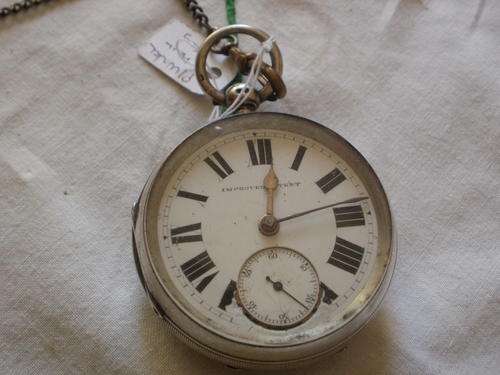 ANTIQUE SILVER POCKET WATCH, BIRMINGHAM 1880