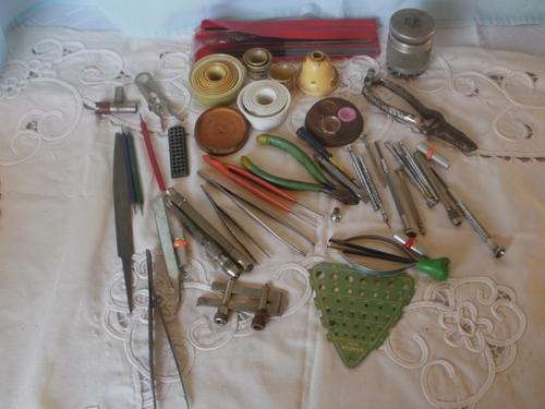 LOT OF WATCH MAKING TOOLS