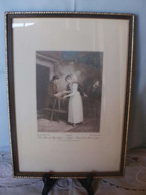 VINTAGE FRAMED " CRIES OF LONDON" PRINT (A)