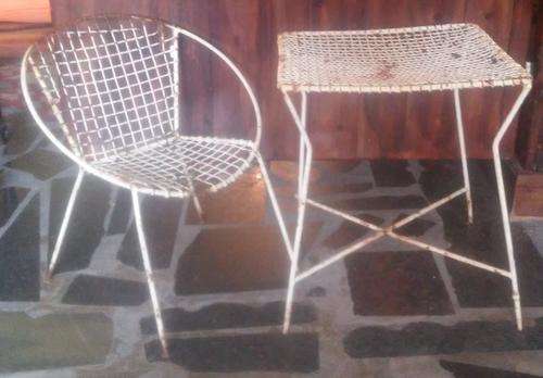 CHILD'S GARDEN TABLE & CHAIR