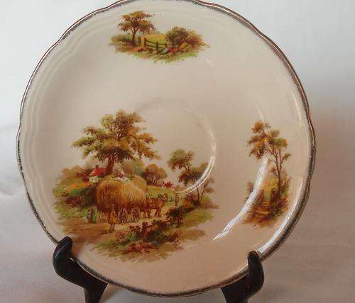 ALFRED MEAKIN SAUCER OF A WAGON