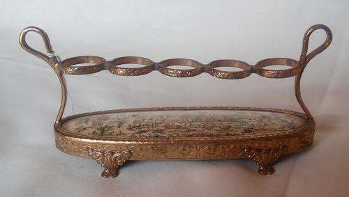 VINTAGE LIPSTICK HOLDER WITH TAPESTRY DESIGN