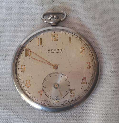 THIN REVUE ANTIMAGNETIC, SWISS MADE POCKET WATCH