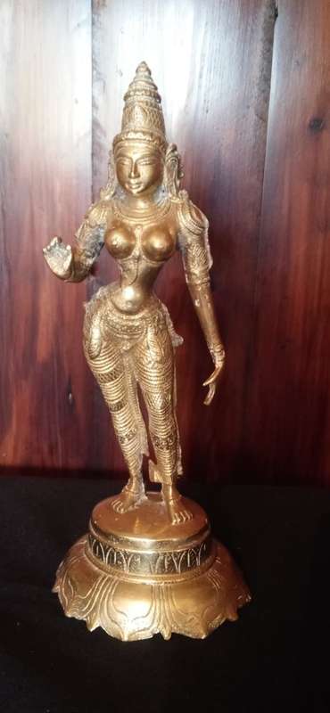 BRASS INDIAN GODDESS
