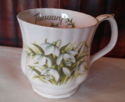 ROYAL ALBERT FLOWER OF THE MONTH MUG - JANUARY