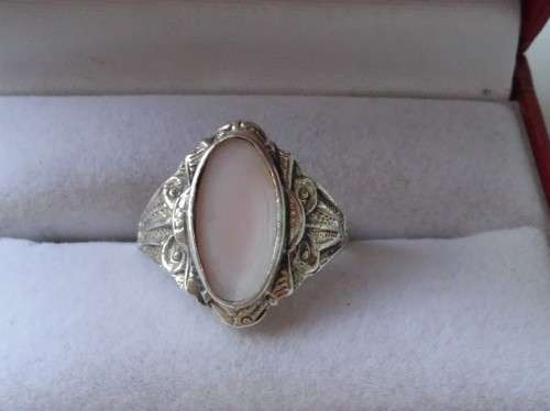 925 MOP SILVER RING