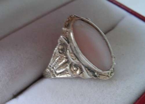 925 MOP SILVER RING