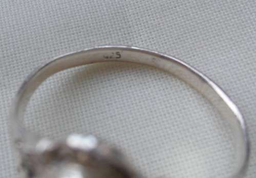 925 MOP SILVER RING