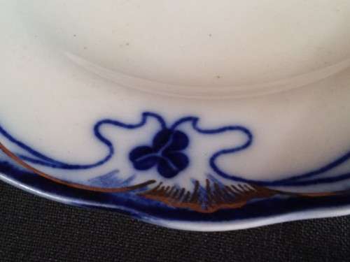BRISTOL ROYAL SEMI PORCELAIN, WOOD & SONS, ENGLAND TRIO