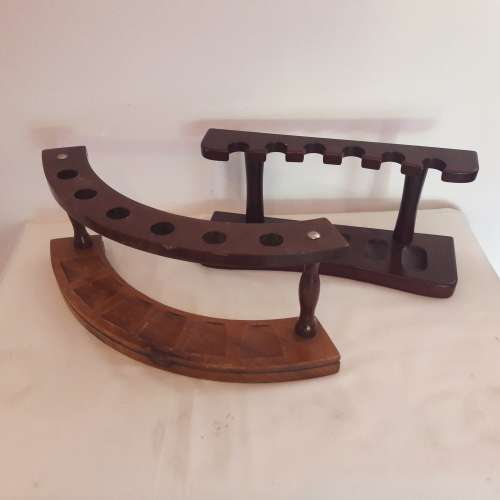 Two Wooden Pipe stands