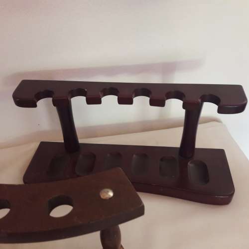 Two Wooden Pipe stands